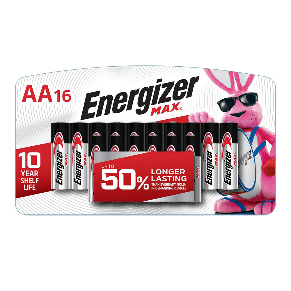 Energizer Max AA Alkaline Batteries, 16 Ea